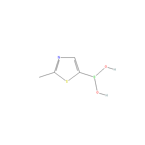 Chemical structure of 2-Methylthiazole-5-boronic acid