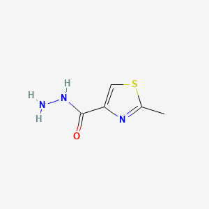 Chemical structure of 2-Methylthiazole-4-carbohydrazide