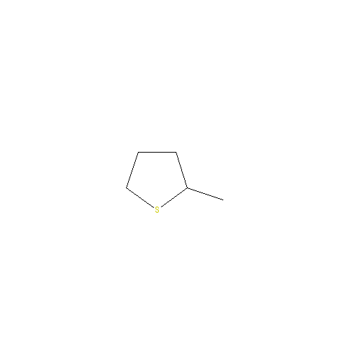 Chemical structure of 2-Methyltetrahydrothiophene