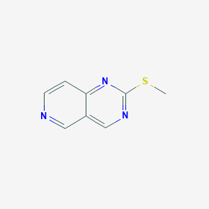 Chemical structure of 2-Methylsulfanylpyrido[4,3-d]pyrimidine