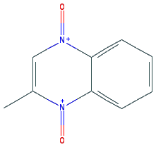 Chemical structure of 2-Methylquinoxaline 1,4-dioxide