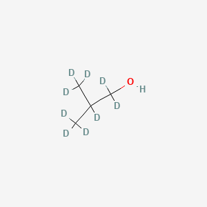 Chemical structure of 2-Methylpropyl Alcohol-D9