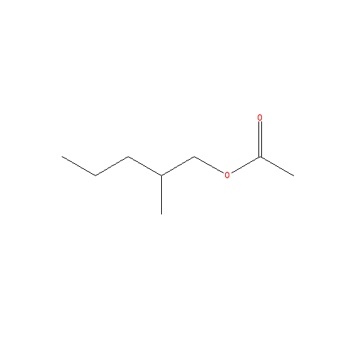 Chemical structure of 2-Methylpentyl Acetate