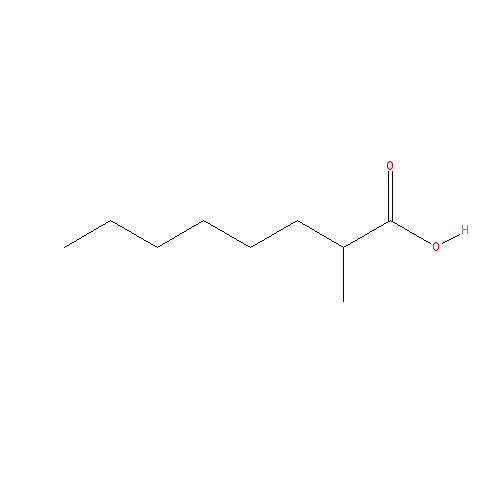 Chemical structure of 2-Methyloctanoic acid