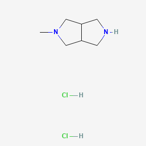Chemical structure of 2-Methyloctahydropyrrolo[3,4-c]pyrrole dihydrochloride