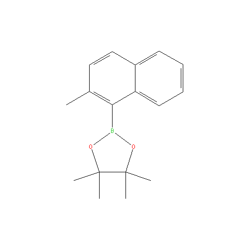 Chemical structure of 2-Methylnaphthalene-1-boronic Acid Pinacol Ester