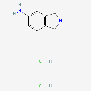 Chemical structure of 2-Methylisoindolin-5-amine dihydrochloride