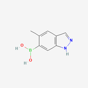Chemical structure of 2-METHYLINDAZOLE-5-BORONICACID