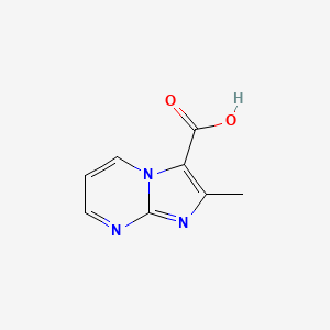 Chemical structure of 2-Methylimidazo[1,2-a]pyrimidine-3-carboxylic acid