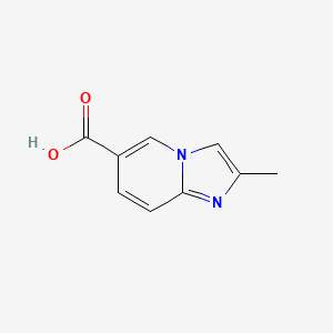 Chemical structure of 2-Methylimidazo[1,2-a]pyridine-6-carboxylic acid