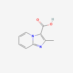Chemical structure of 2-Methylimidazo[1,2-a]pyridine-3-carboxylic acid