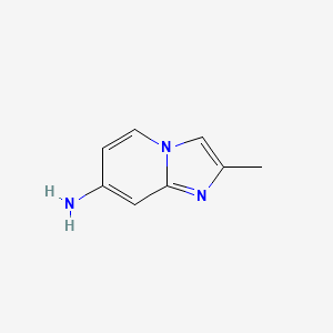 Chemical structure of 2-Methylimidazo[1,2-a]pyridin-7-amine