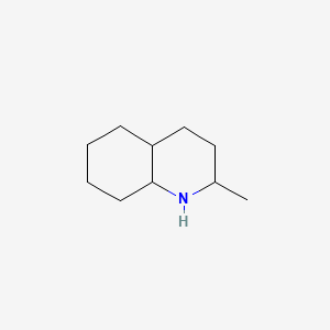 Chemical structure of 2-Methyldecahydroquinoline