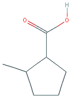 Chemical structure of 2-Methylcyclopentane-1-carboxylic acid