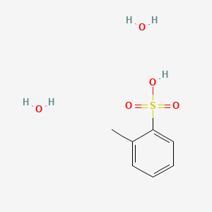 Chemical structure of 2-Methylbenzenesulfonic acid dihydrate