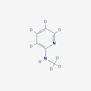 Chemical structure of 2-Methylaminopyridine-d7