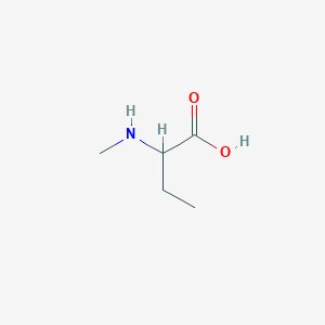 Chemical structure of 2-Methylamino-butyric acid