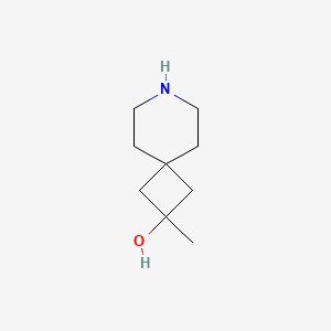 Chemical structure of 2-Methyl-7-azaspiro[3.5]nonan-2-ol