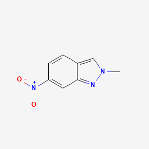 Chemical structure of 2-Methyl-6-nitroindazole