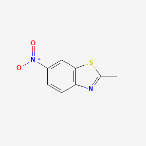 Chemical structure of 2-Methyl-6-nitrobenzothiazole
