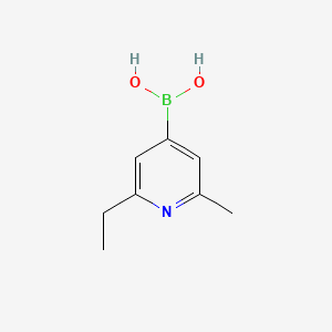 Chemical structure of 2-Methyl-6-ethylpyridine-4-boronic acid