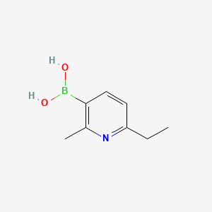 Chemical structure of 2-Methyl-6-ethylpyridine-3-boronic acid