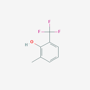 Chemical structure of 2-Methyl-6-(trifluoromethyl)phenol