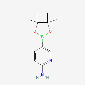 Chemical structure of 2-Methyl-6-(piperidin-4-yl)pyridine-4-boronic acid