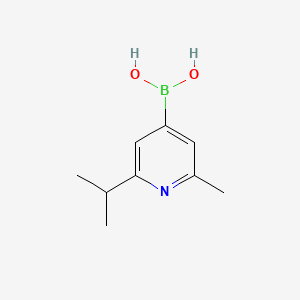 Chemical structure of 2-Methyl-6-(iso-propyl)pyridine-4-boronic acid