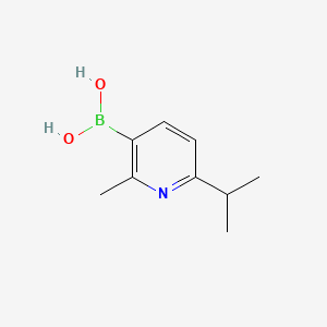 Chemical structure of 2-Methyl-6-(iso-propyl)pyridine-3-boronic acid