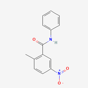 Chemical structure of 2-Methyl-5-nitro-N-phenylbenzamide