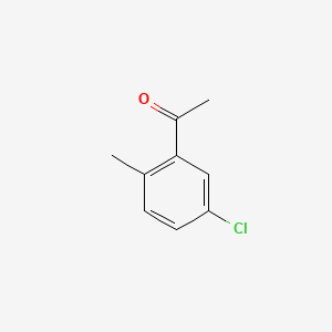 Chemical structure of 2-methyl-5-chloroacetophenone