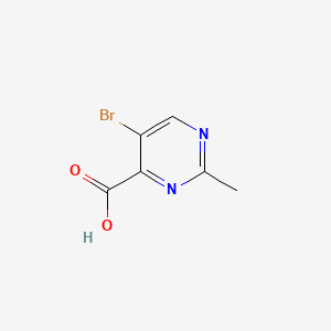 Chemical structure of 2-Methyl-5-bromopyrimidine-4-carboxylic acid