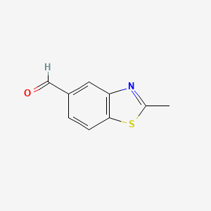 Chemical structure of 2-Methyl-5-benzothiazolecarboxaldehyde