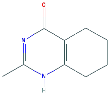 Chemical structure of 2-Methyl-5,6,7,8-tetrahydroquinazolin-4-ol