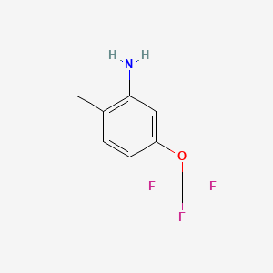 Chemical structure of 2-Methyl-5-(Trifluoromethoxy)Aniline