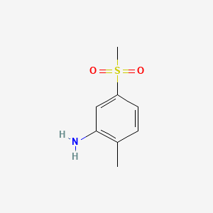 Chemical structure of 5-Methanesulfonyl-2-methylaniline