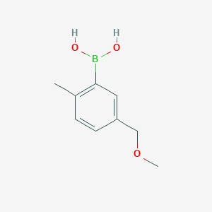 Chemical structure of 2-Methyl-5-(methoxymethyl)phenylboronic acid