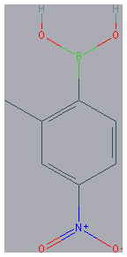 Chemical structure of 2-Methyl-4-nitrophenylboronic acid
