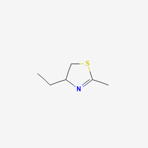Chemical structure of 2-Methyl-4-ethylthiazoline