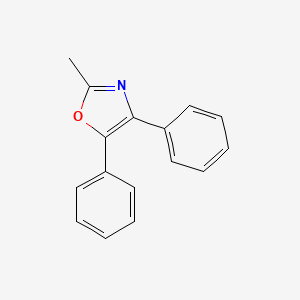 Chemical structure of 2-Methyl-4,5-diphenyloxazole