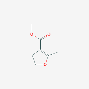 Chemical structure of Methyl 2-methyl-4,5-dihydrofuran-3-carboxylate