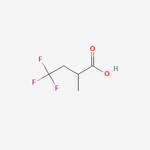 Chemical structure of 2-Methyl-4,4,4-trifluorobutyricacid