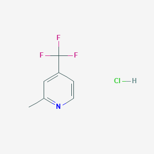 Chemical structure of 2-Methyl-4-(trifluoromethyl)pyridine hydrochloride
