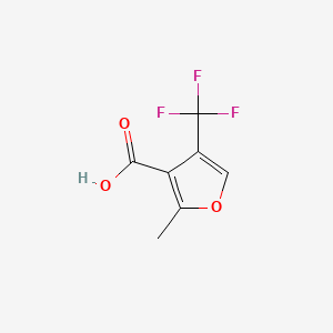 Chemical structure of 2-Methyl-4-(trifluoromethyl)furan-3-carboxylic acid