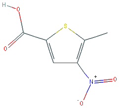 Chemical structure of 2-Methyl-3-nitrothiophene-5-carboxylic Acid