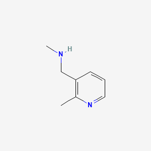 Chemical structure of 2-Methyl-3-[(methylamino)methyl]pyridine