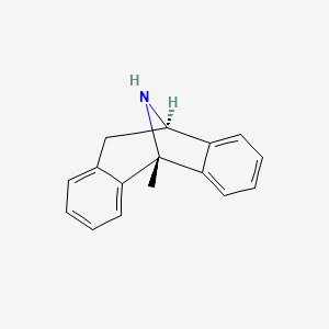Chemical structure of 2-methyl-3-(phenylmethyl)-1H-indole