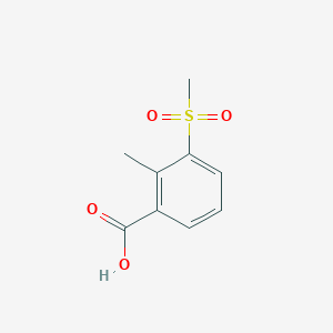 Chemical structure of 2-Methyl-3-(methylsulfonyl)benzoic Acid