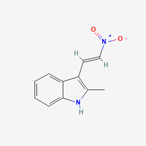Chemical structure of 2-Methyl-3-(2-nitrovinyl)-1H-indole
